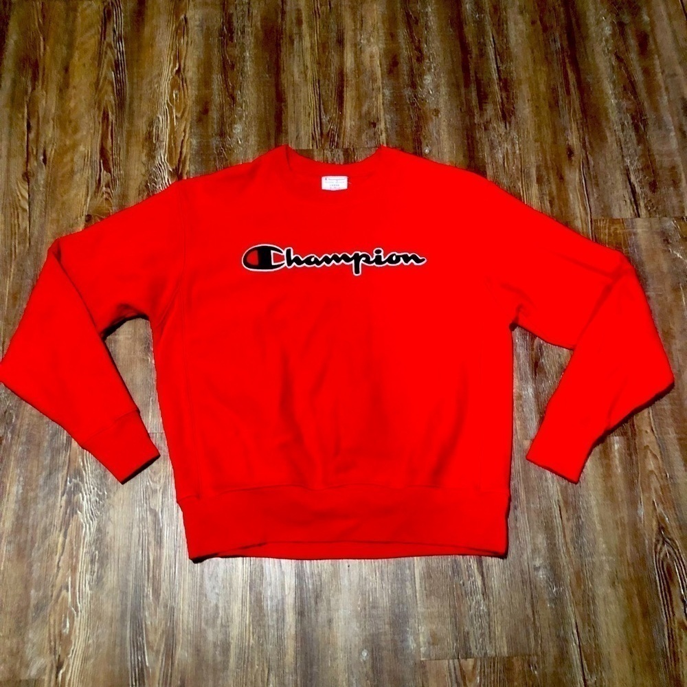 Champion Sweatshirt Men's Large Reverse Weave Spellout Crewneck Pullover Casual
